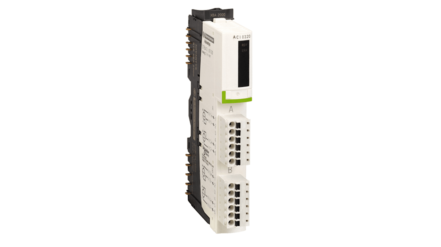 Schneider Electric STB Series Analog Input Module for Use with Power Distribution Module STBPDT3100/3105, Current, 24 V