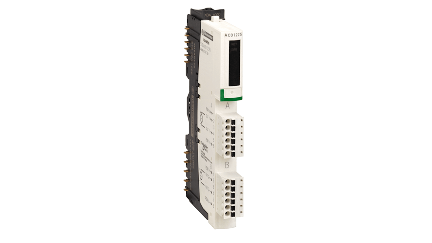 Módulo de salida analógica Schneider Electric STB, 24 V, para usar con Base de montaje STBXBA1000, módulo de