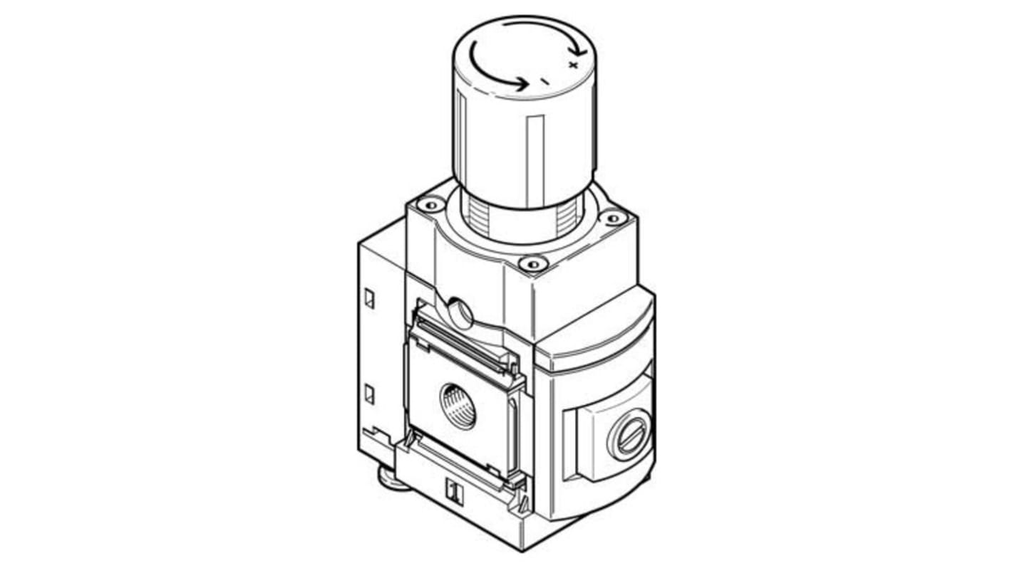 Regolatore, Festo MS6-LRPB-1/2-D2-A8-BD, serie SIG.RA, ingresso G 1/2, 14bar max