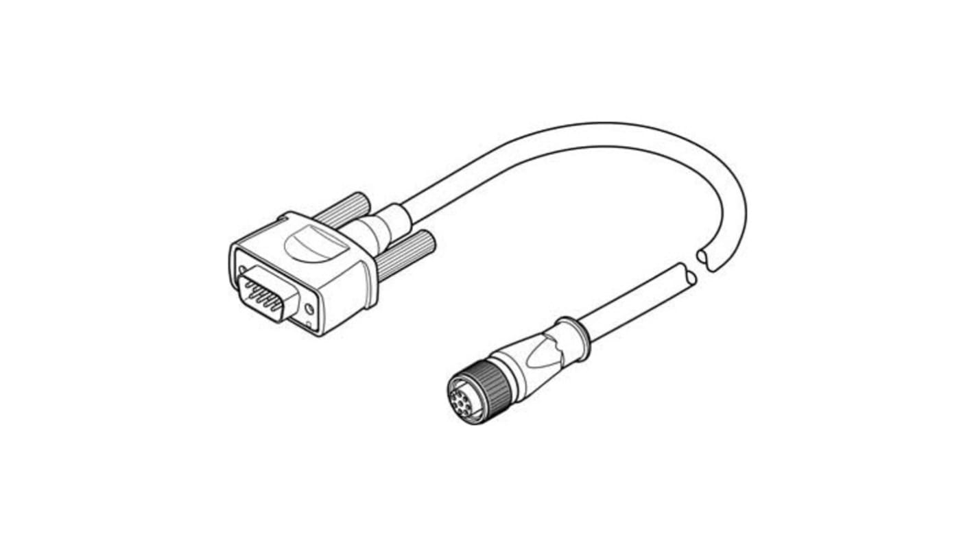 Festo NEBM Series Encoder Cable for Use with Energy Chains, 0 → 30 V DC