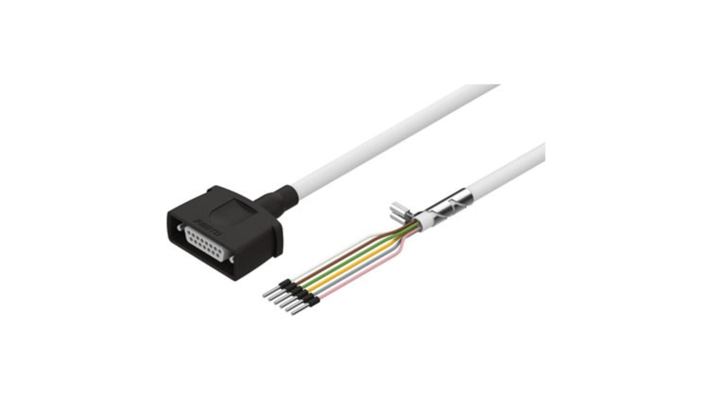 Cable Festo, 0 → 72 V CC, long. 20m, para usar con Cadenas de energía