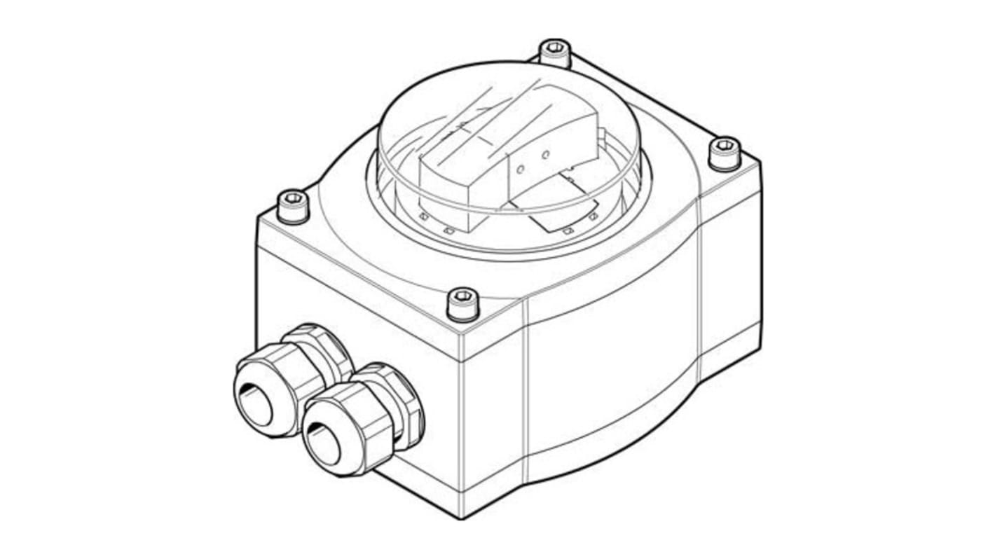 Interruptor neumático Festo SRAP-M-CA1-GR270-1-A-T2P20-EX2, Caja de sensores