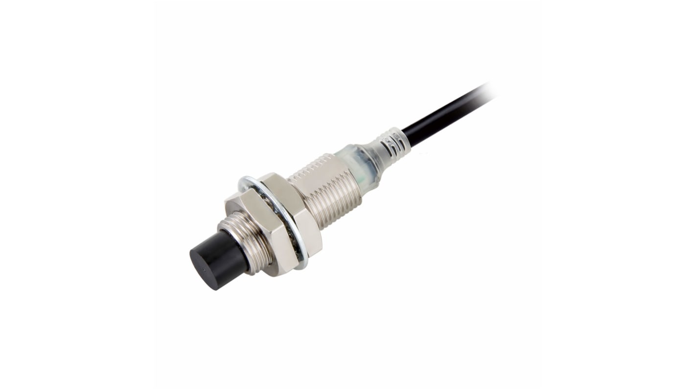 E2E Series Inductive Barrel-Style Proximity Sensor, M12 x 1, 8 mm Detection, 2 Wire Output