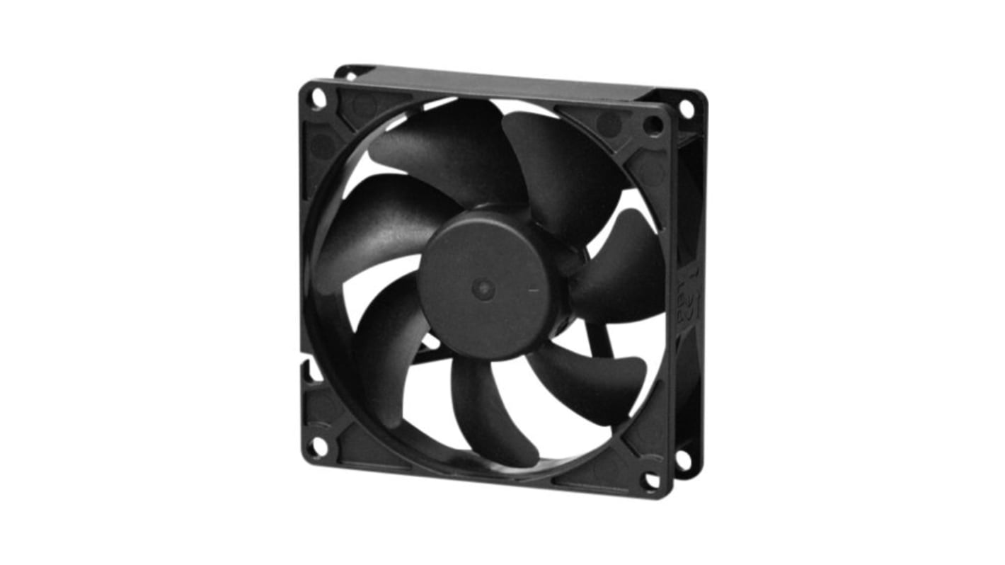 Sunon Axial Fan, dc Operation, 65cfm, 3.48W, 145mA Max, 92x92x25mm