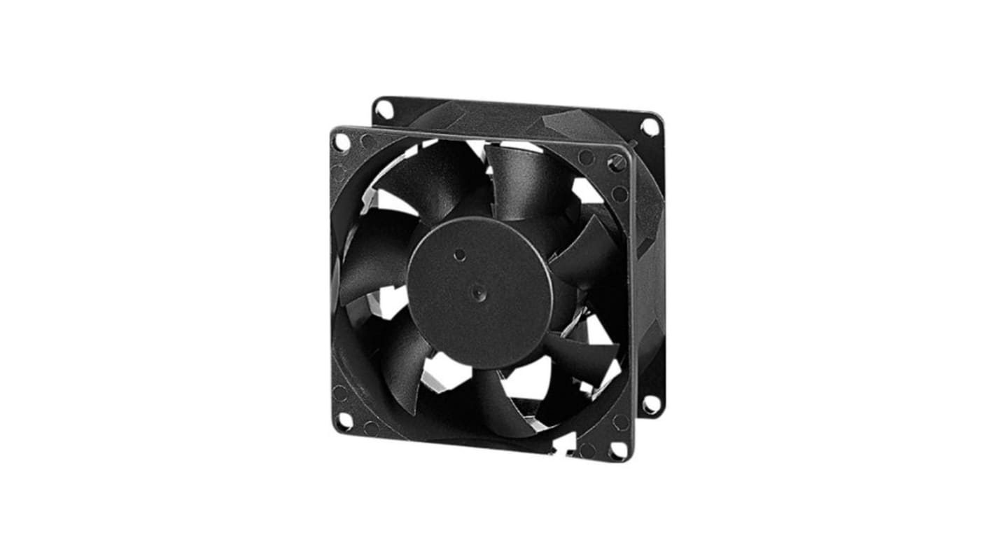 Sunon Axial Fan, dc Operation, 59.5cfm, 4.8W, 200mA Max, 80x80x38mm