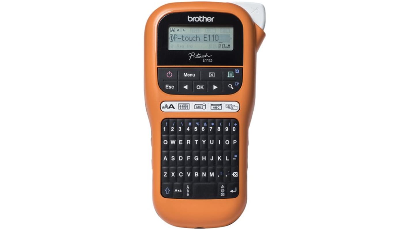 Etichettatrice Portatile Brother PTE110VPC1, largh. 12mm max, spina tipo C - EU