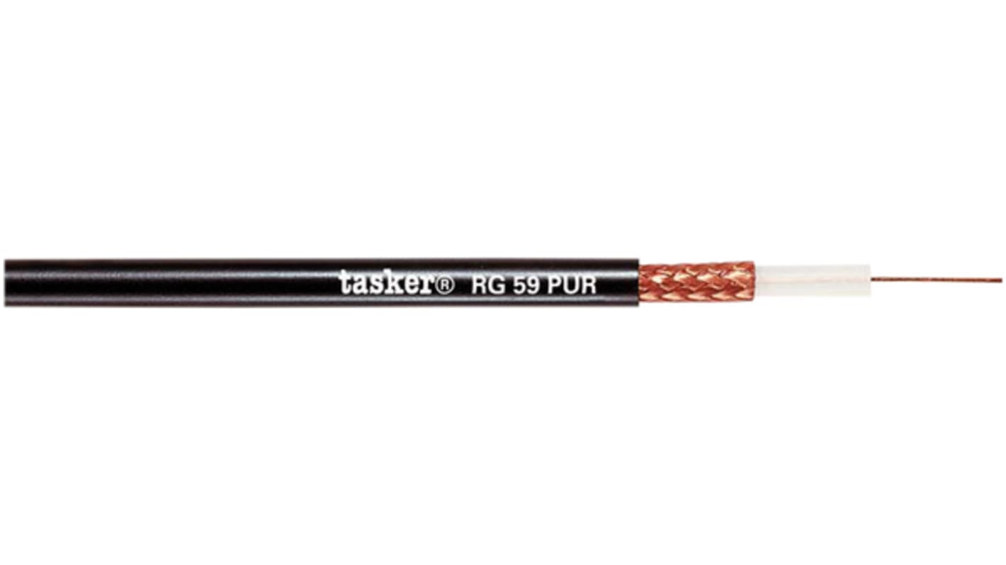 Tasker RG Series Coaxial Cable, 100m, RG-59 Coaxial