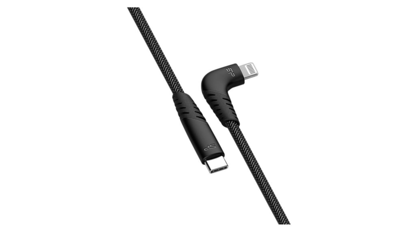 Cable USB 2.0 Silicon Power, con A. USB C Macho, con B. Lightning Macho, long. 1m