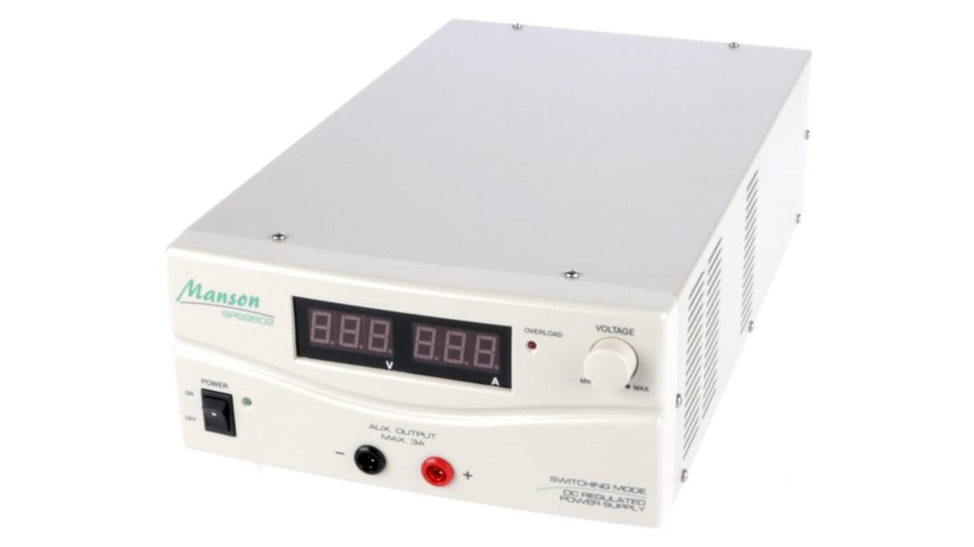 Manson SPS Series Digital Switching Power Supply, 1 → 30V dc, 30A, 1-Output, 900W