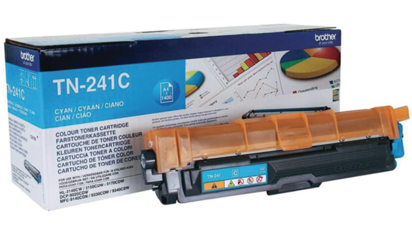 Brother TN-241C Cyan Toner, Brother Compatible