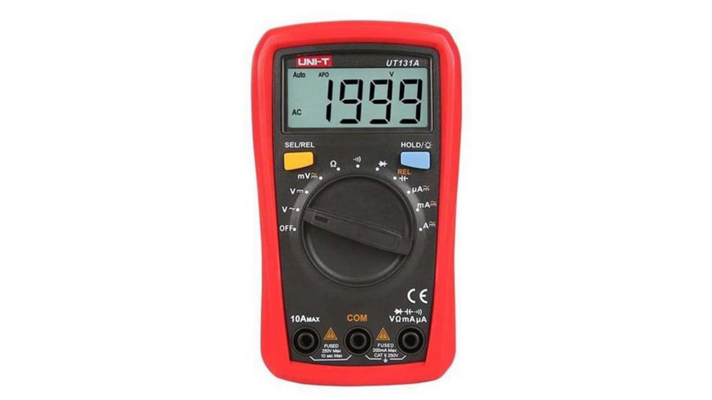 UNI-T UT131A LCD Multimeter 250V ac / 10A ac, 40MΩ