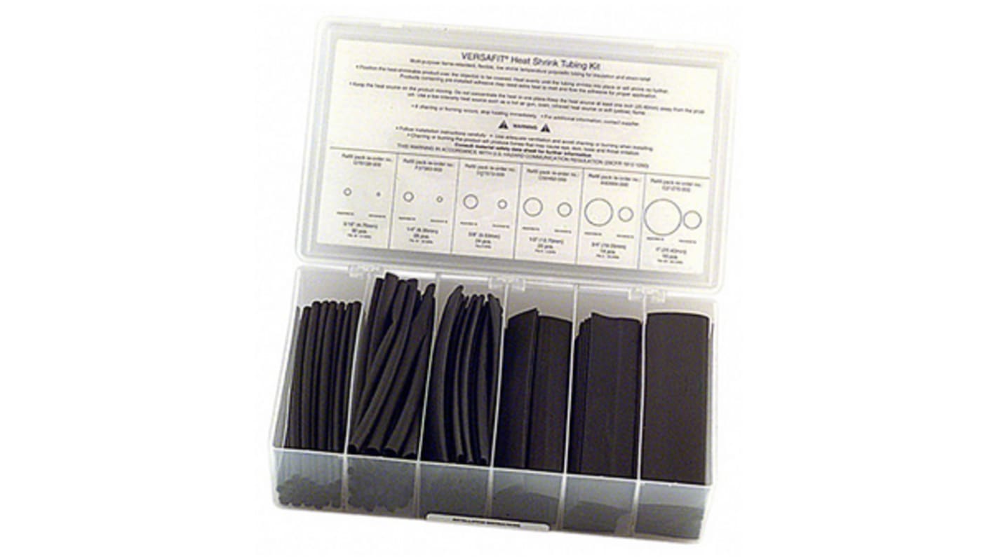 nVent RAYCHEM Heat Shrink Tubing, Black 2:1 Ratio, VERSAFIT Series