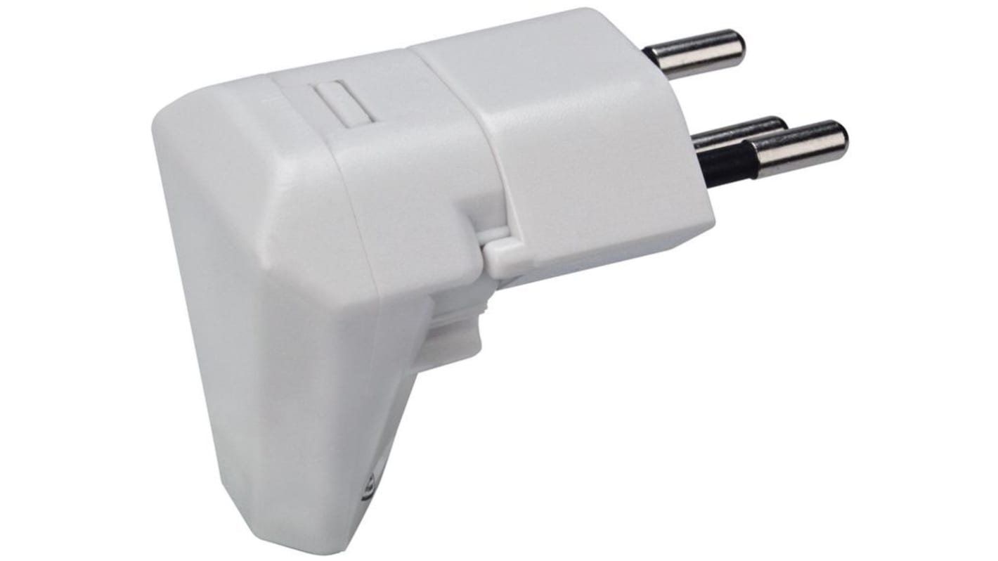 Adaptador de conector macho Steffen 250V, 10A, Tipo J