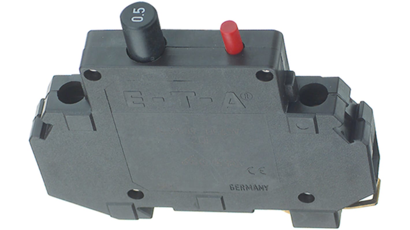 Disjoncteur thermique ETA 201, 2.5A, 1 pôle, 65 V ac/dc, 240 V ac/dc