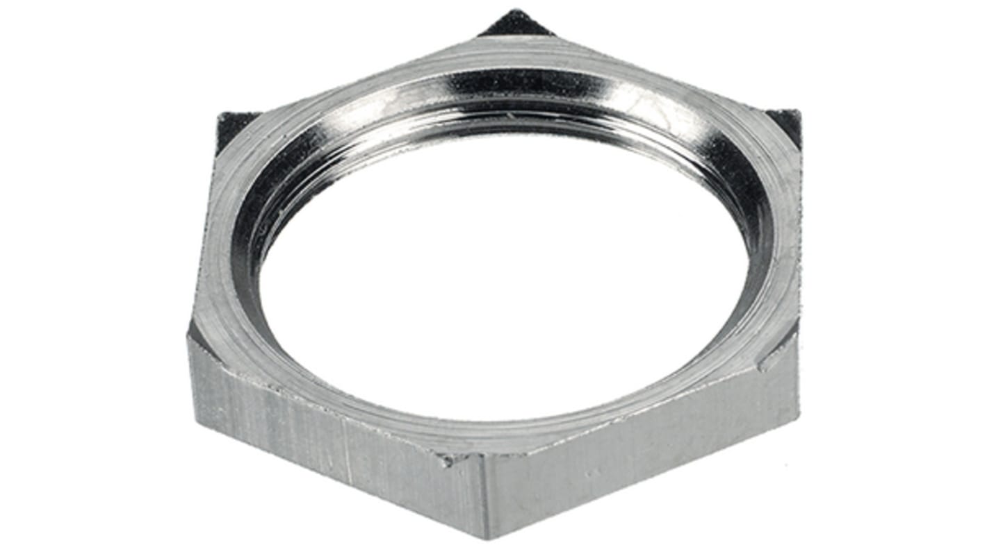 Jacobs Nickel Plated Brass Cable Gland Locknut, PG9 Thread