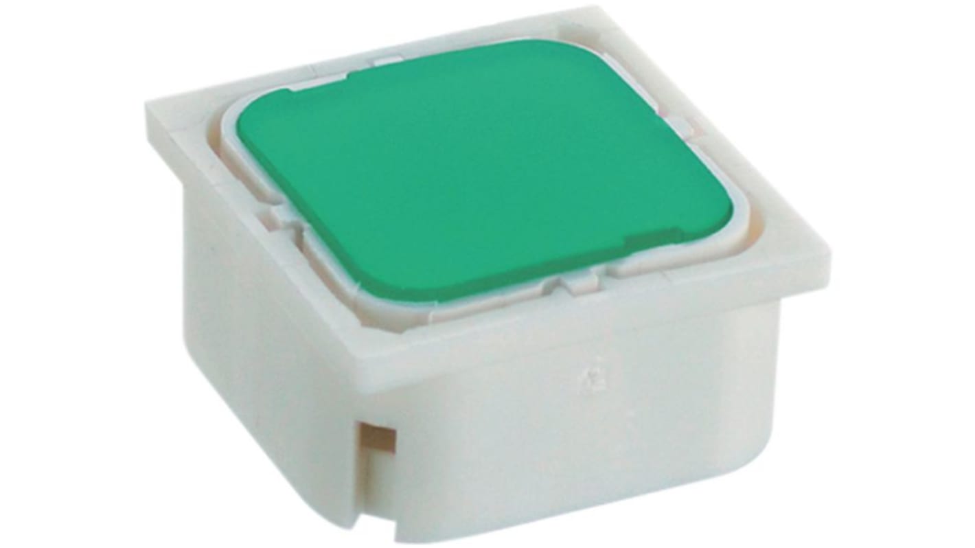 Green Short Tactile Switch, 1 NO 10mA 19.05mm Through Hole