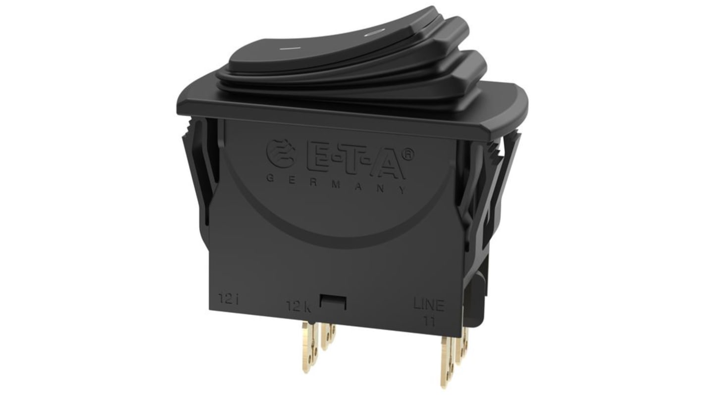 ETA 3120 Thermischer Überlastschalter / Thermischer Geräteschutzschalter, 2-polig, 20A, 50 V ac/dc, 240 V ac/dc
