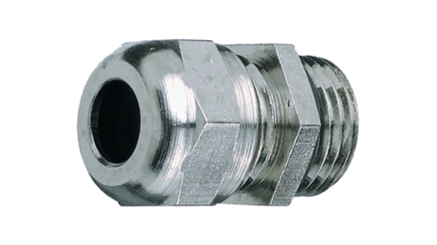 Jacobs PERFECT Series Silver Nickel Plated Brass Cable Gland, M50 Thread, 24mm Min, 35mm Max, IP69K