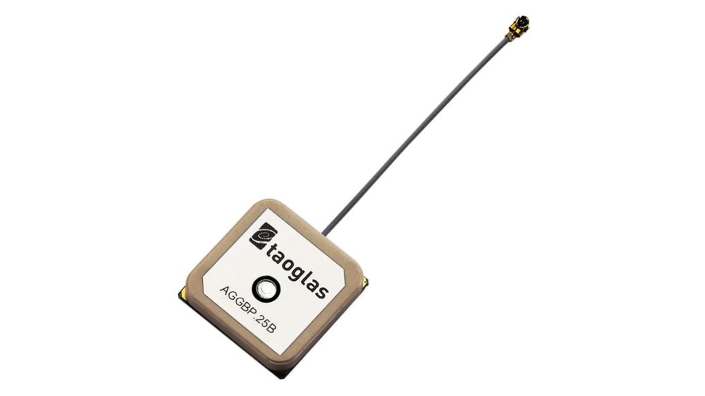 Taoglas AGGBP.25B.07.0060A Square Multiband Antenna with U.FL Connector, GPS