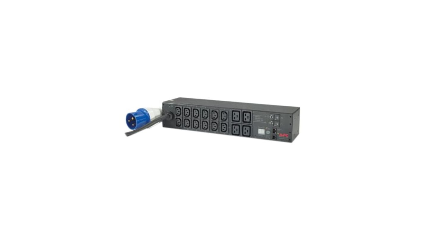 C13 (IEC 60320 Standard) 16 Gang Power Distribution Unit, 444m Cable, 32A, 230 V