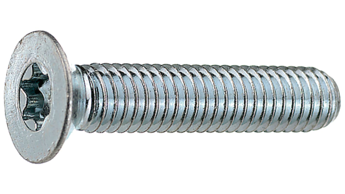 Bossard Hex Countersunk A2 304 Stainless Steel Machine Screw ISO 14581, M3x3mm