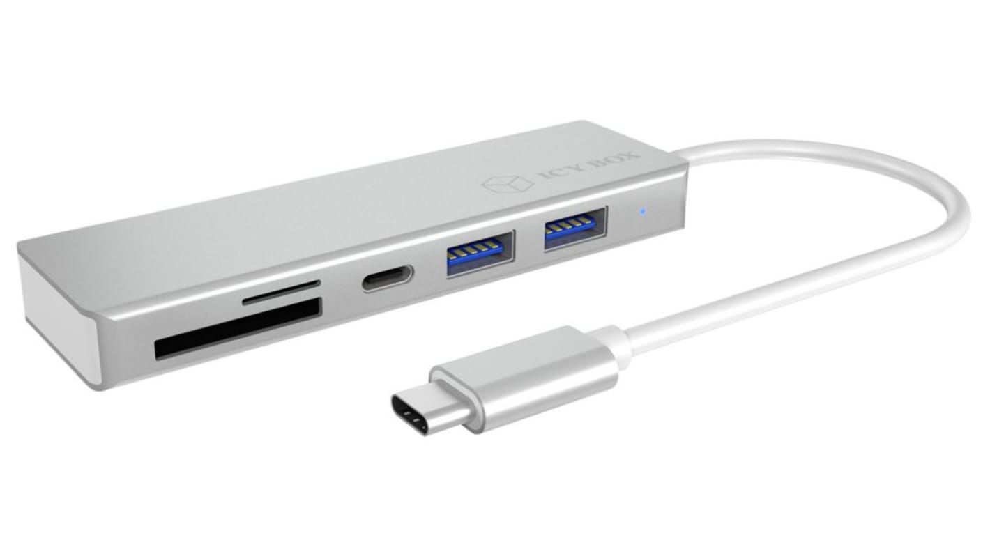 ICY BOX 3 Port USB 3.0 USB C  Hub, 30x112x12mm