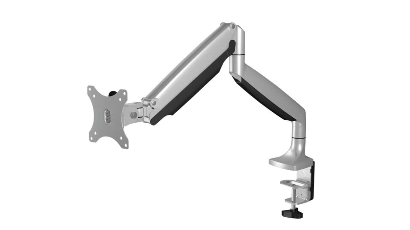 ICY BOX Monitorarm Schreibtisch, 75x75 mm, 100x100 mm VESA, 32Zoll Max. Bildschirmgröße