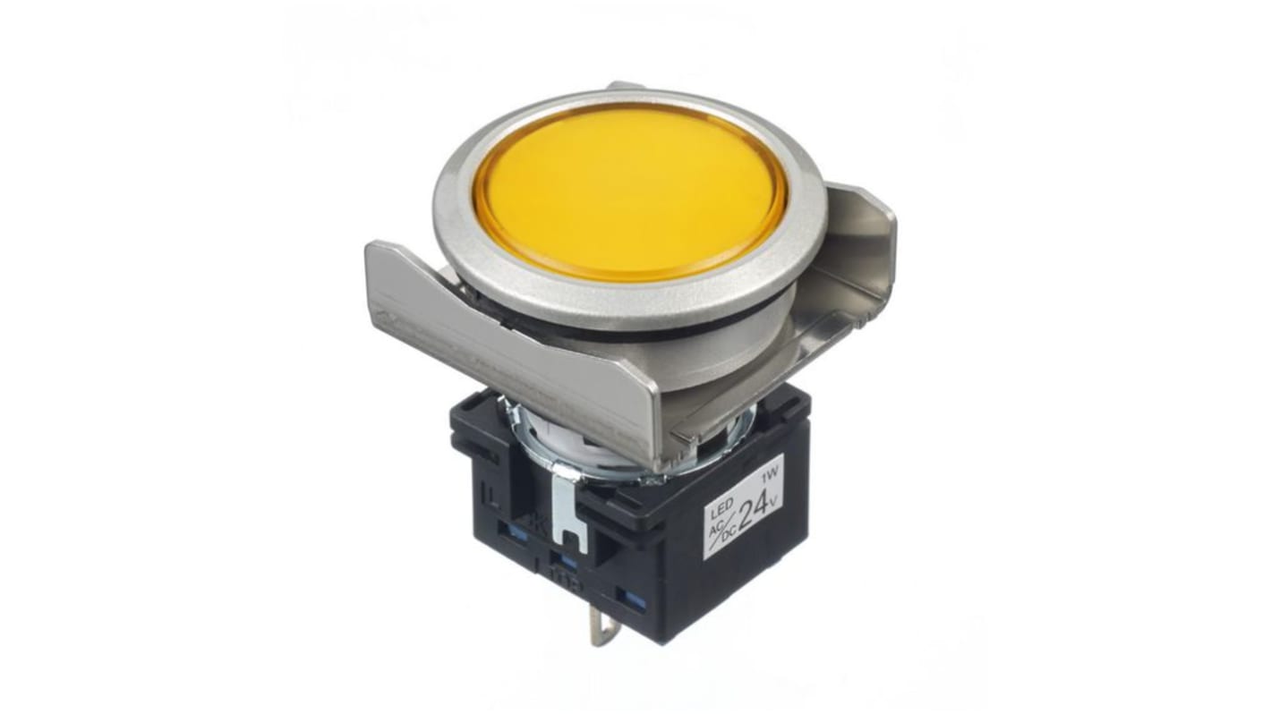 Idec Leuchtmelder, Leuchtmelder-Frontelement LB/LBW LB 24V Gelb LED Tafelmontage IP 65