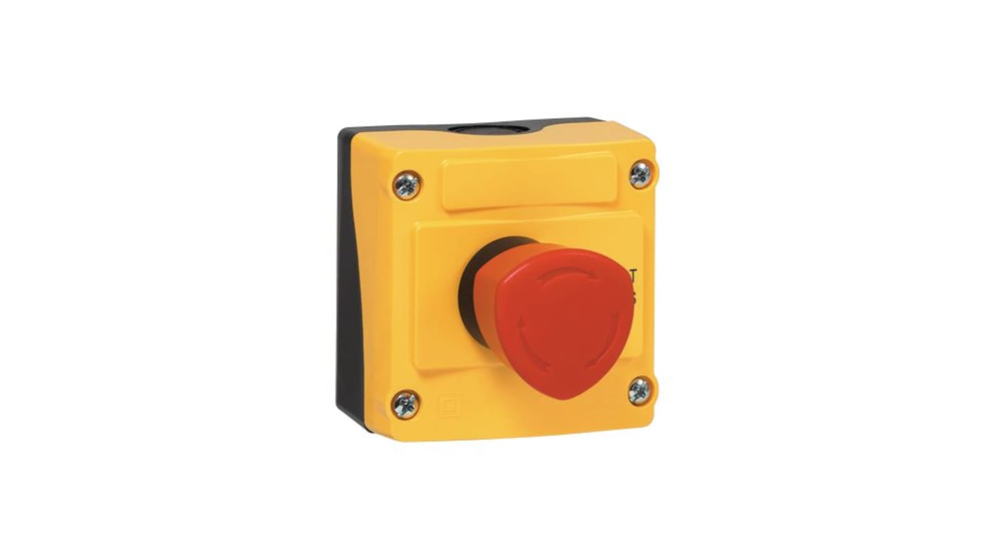 BACO LBX Series Push Button Enclosure, 22mm Cutout, Red LED, IP66