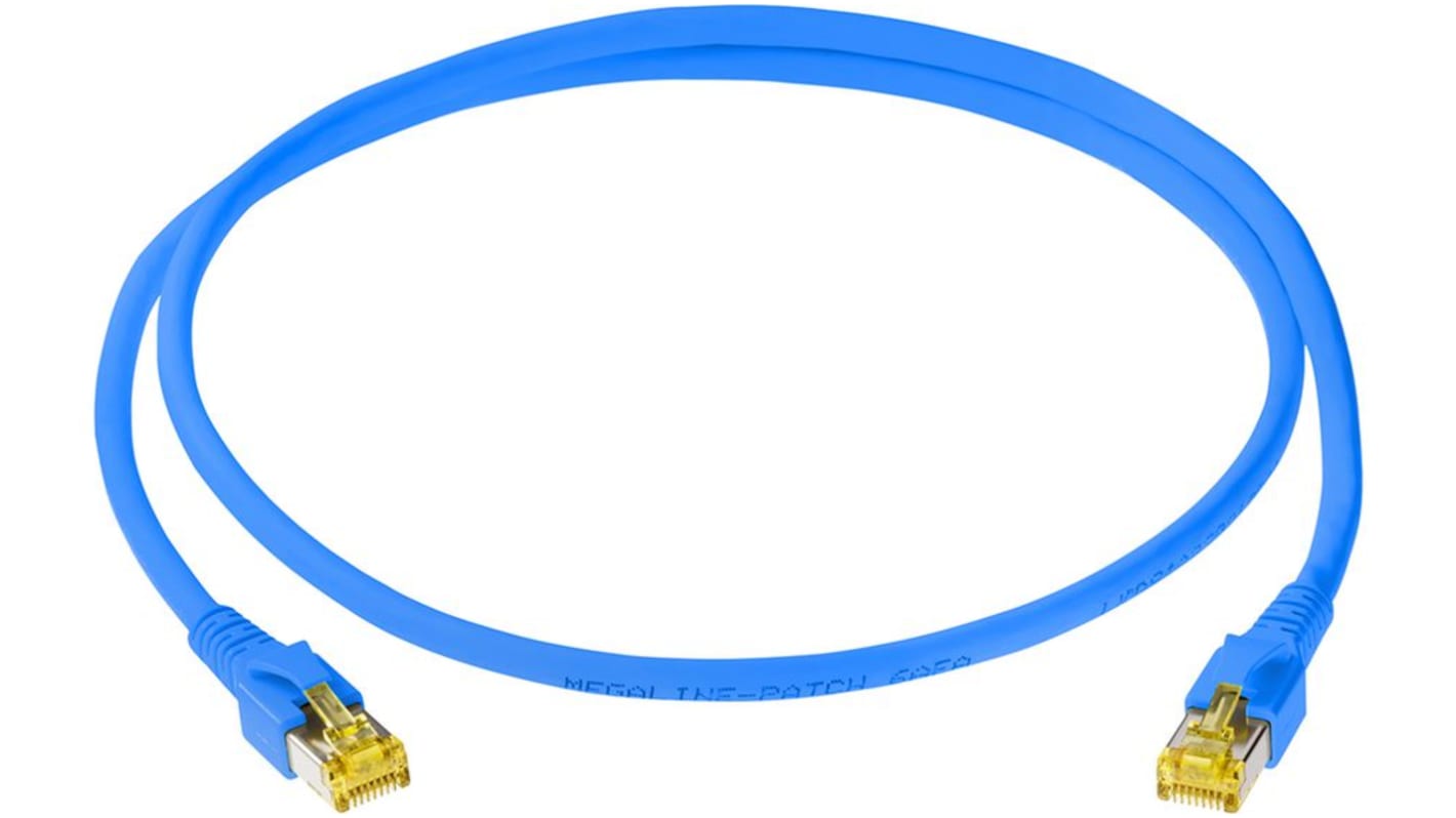 Leoni Kerpen Ethernet kábel, RJ45 - RJ45, 5m, Kék