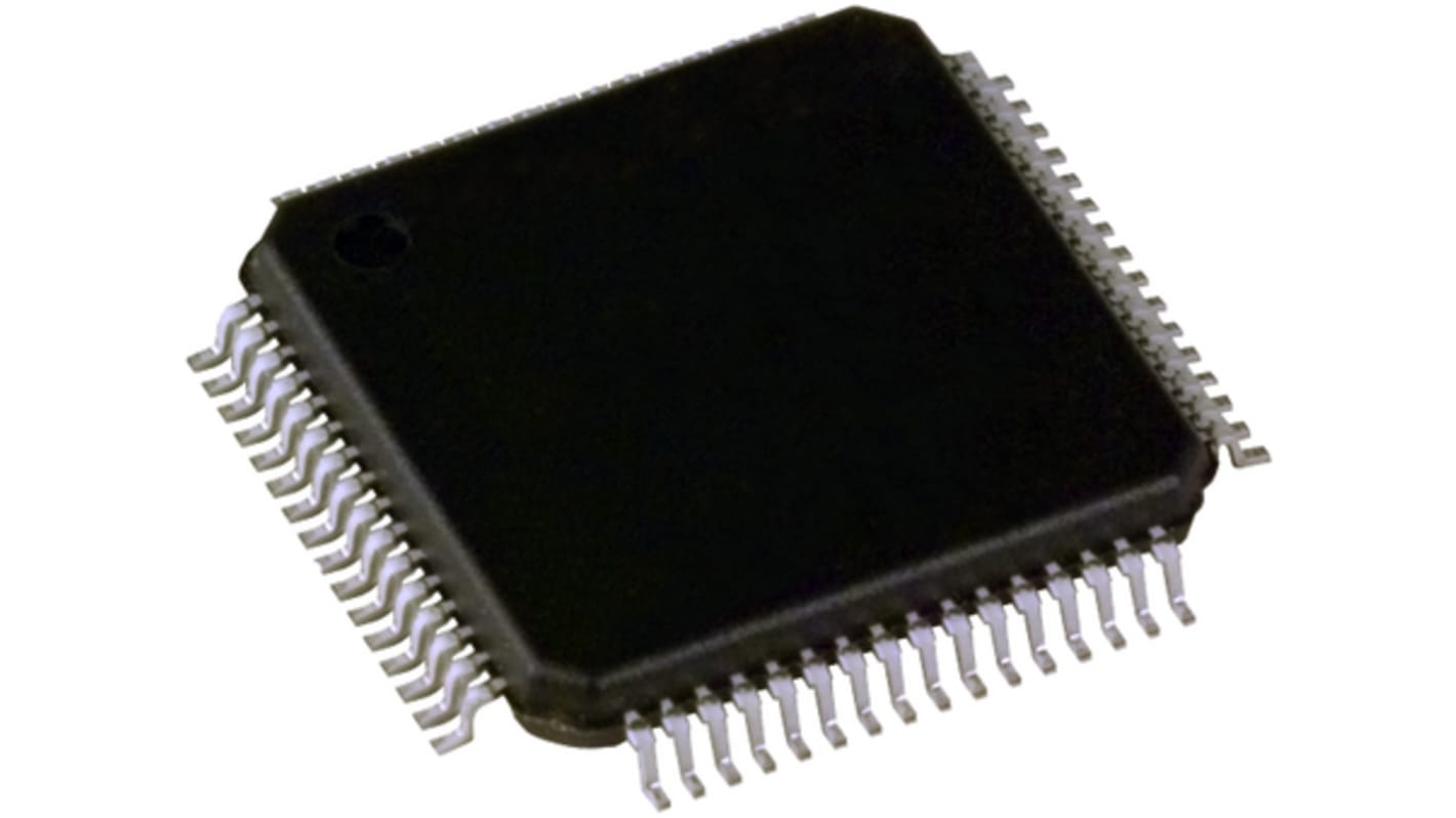 Microcontrolador NXP MK10DX128VLH5, núcleo ARM Cortex M4 de 32bit, 50MHZ, LQFN de 64 pines