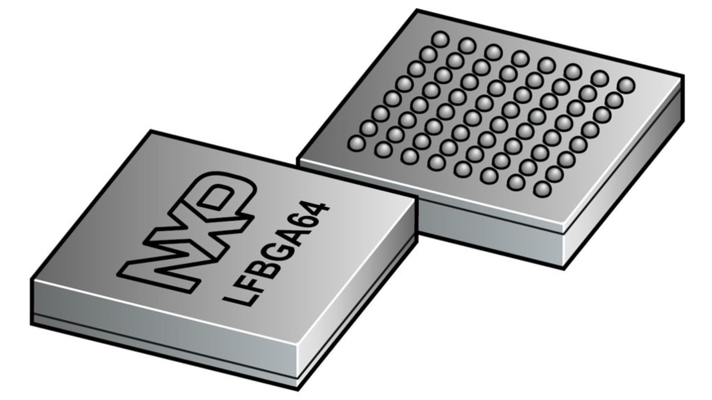 Microcontrolador NXP MK22FN512VMP12, núcleo ARM Cortex M4 de 32bit, 120MHZ, LFBGA de 64 pines
