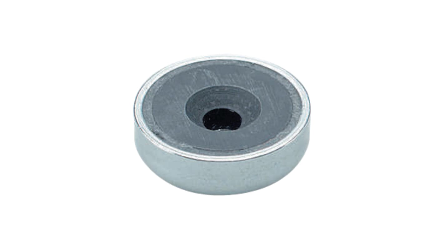 Sura Magnets Round Magnet 50mm Screw Ferrite, 180N Pull