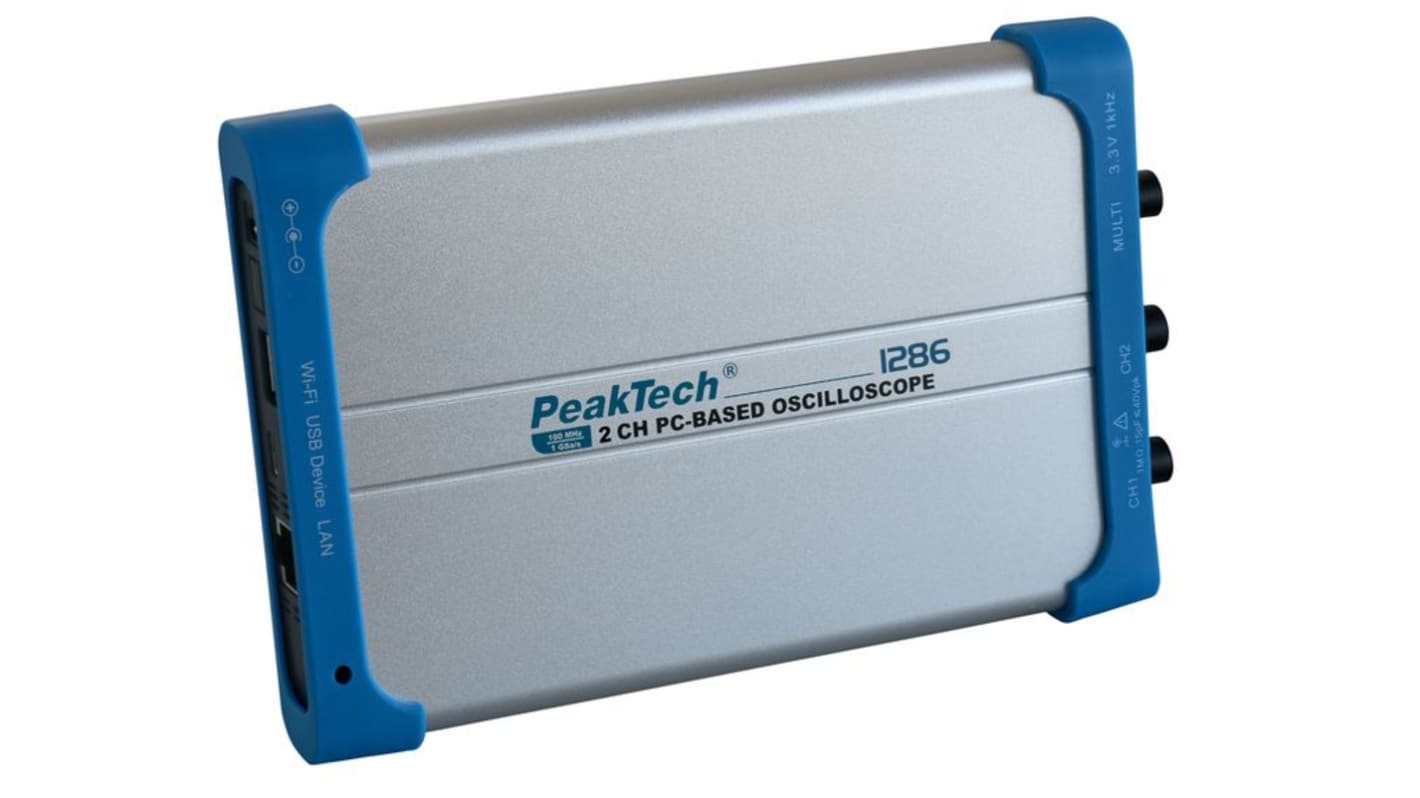 Oscilloscope Connectable PC PeakTech série P12, 100MHz