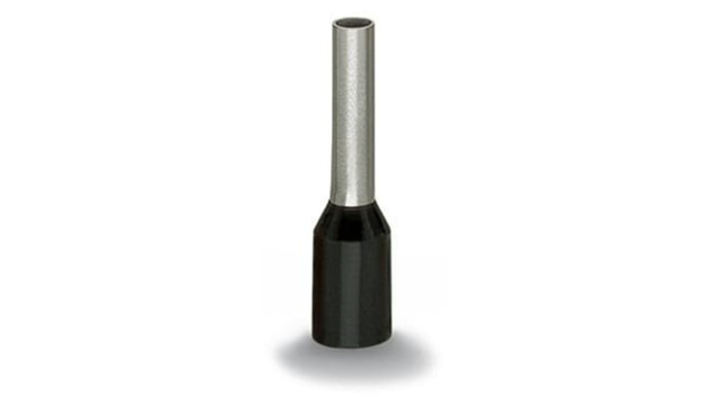 Wago, 216 Insulated Ferrule, 14mm Pin Length, 4mm Pin Diameter, Black