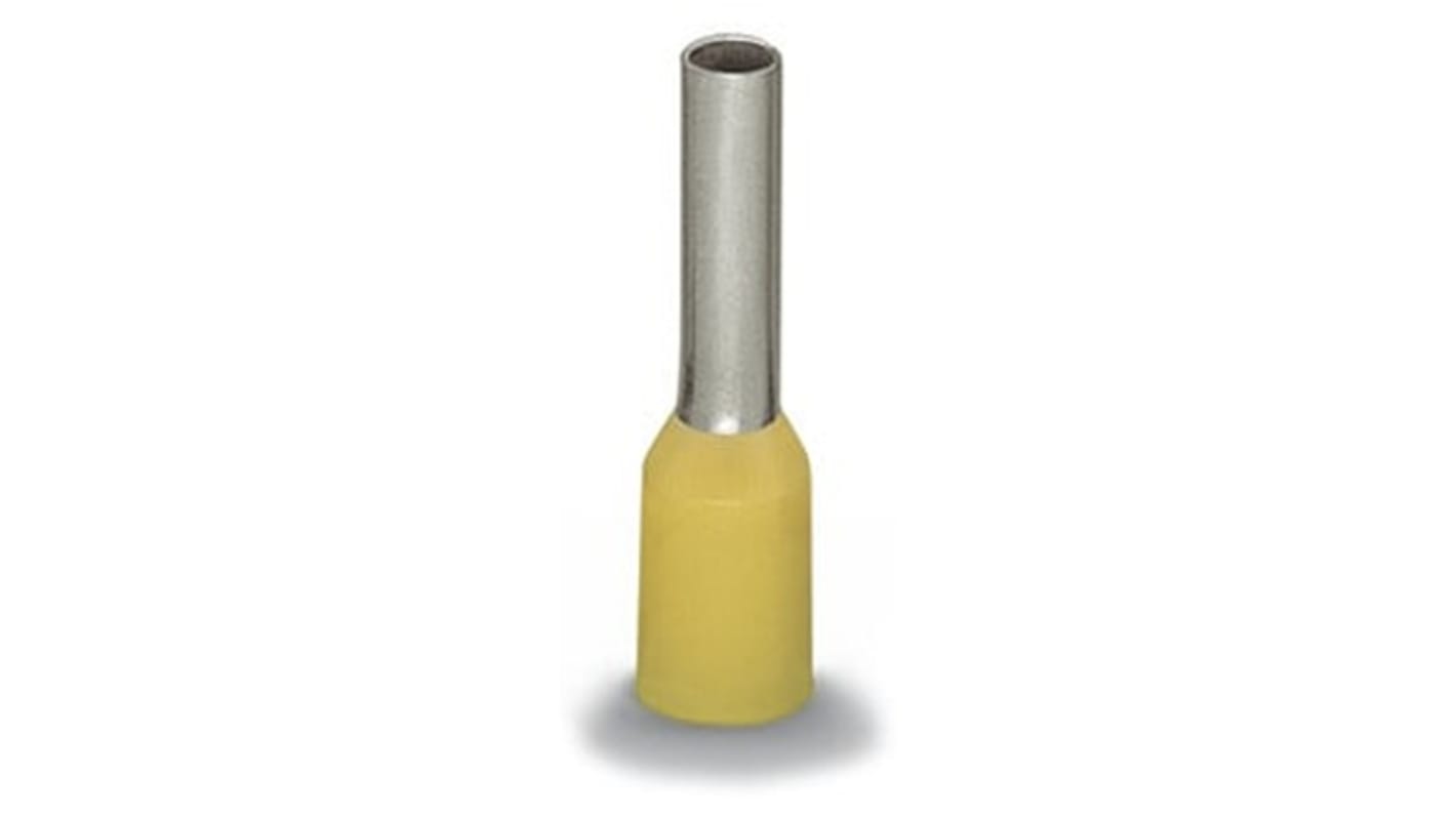 Puntera Wago, Serie 216, Aislado, Pin de 15mm, Amarillo