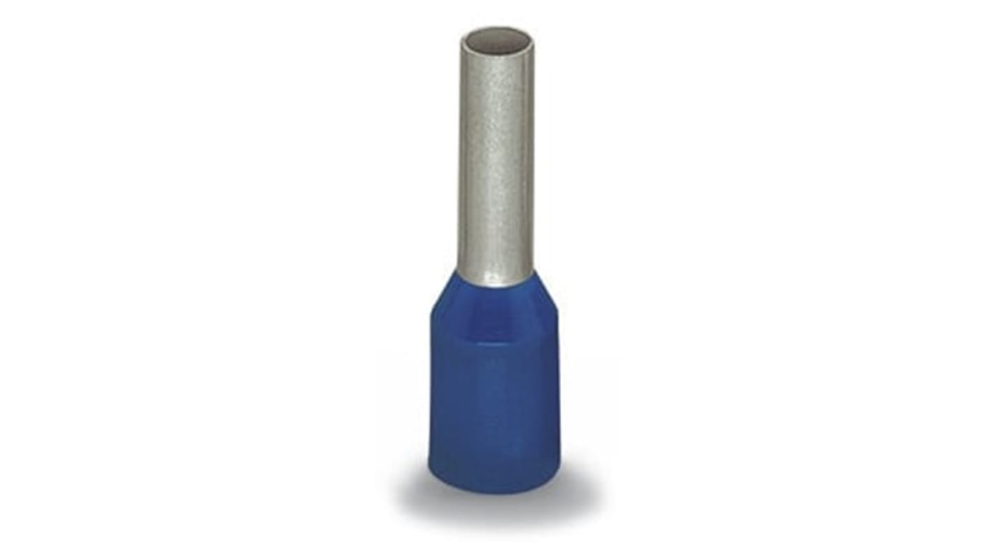 Wago, 216 Insulated Ferrule, 17mm Pin Length, 4.7mm Pin Diameter, Blue