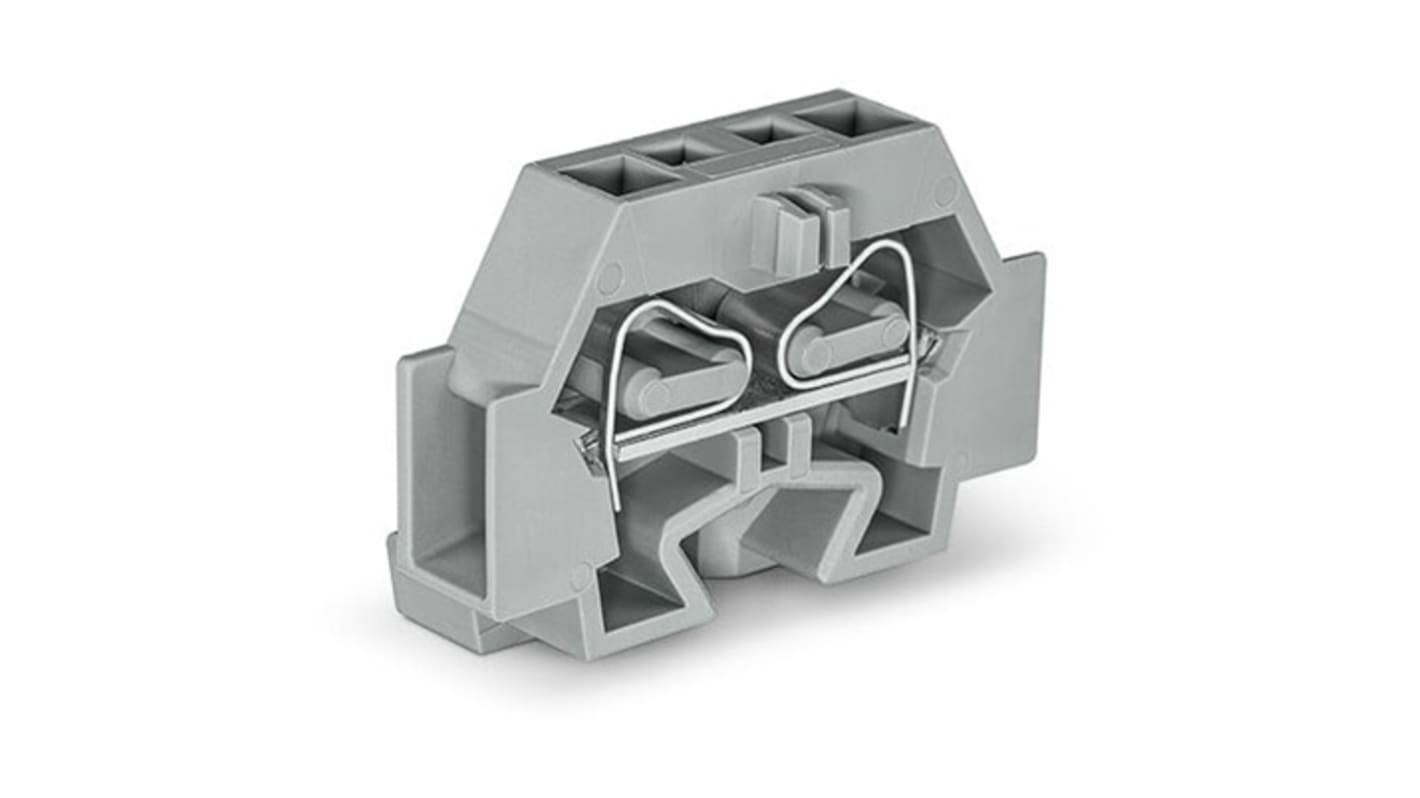 262 Series Grey Terminal Block, 4mm², 2-Level, Cage Clamp Termination