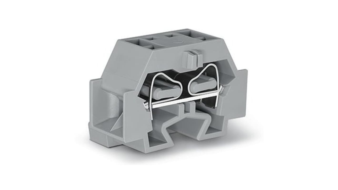 262 Series Grey Terminal Block, 4mm², 4-Level, Cage Clamp Termination