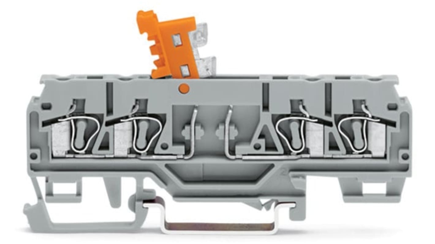 Wago 280 Series Grey Terminal Block, 2.5mm², 4-Level, Cage Clamp Termination