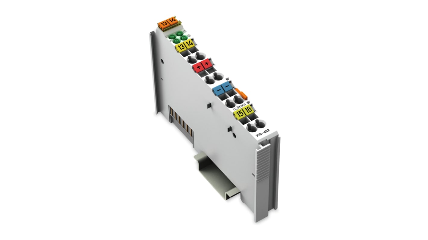 Wago 750 Series PLC I/O Module for Use with Resistance Sensors, 24 V Supply, Transistor Output, 4-Input, Digital Input
