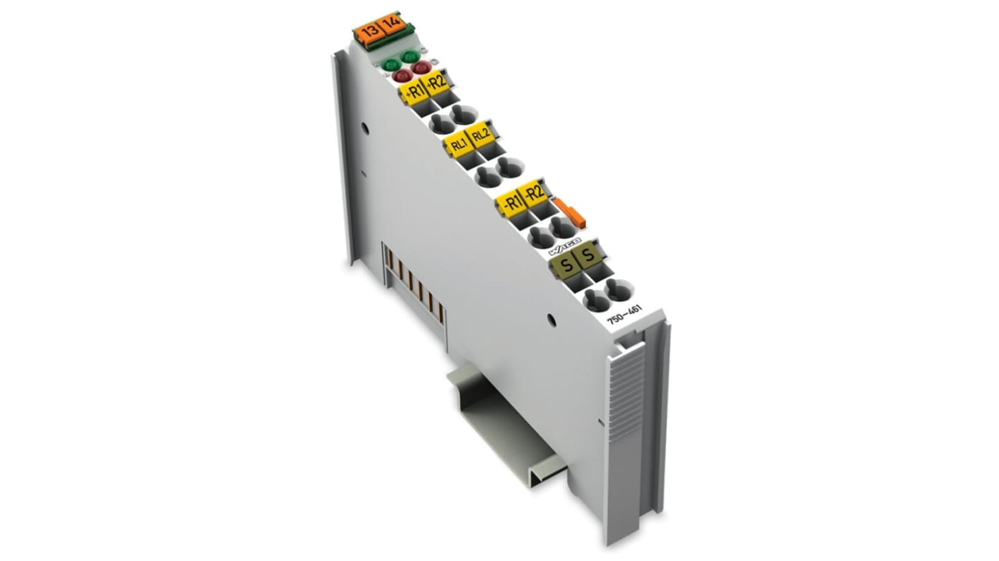 Wago 750 Series PLC I/O Module for Use with Pt100/RTD Resistance Sensors, 5 V Supply, 2-Input, Analog Input