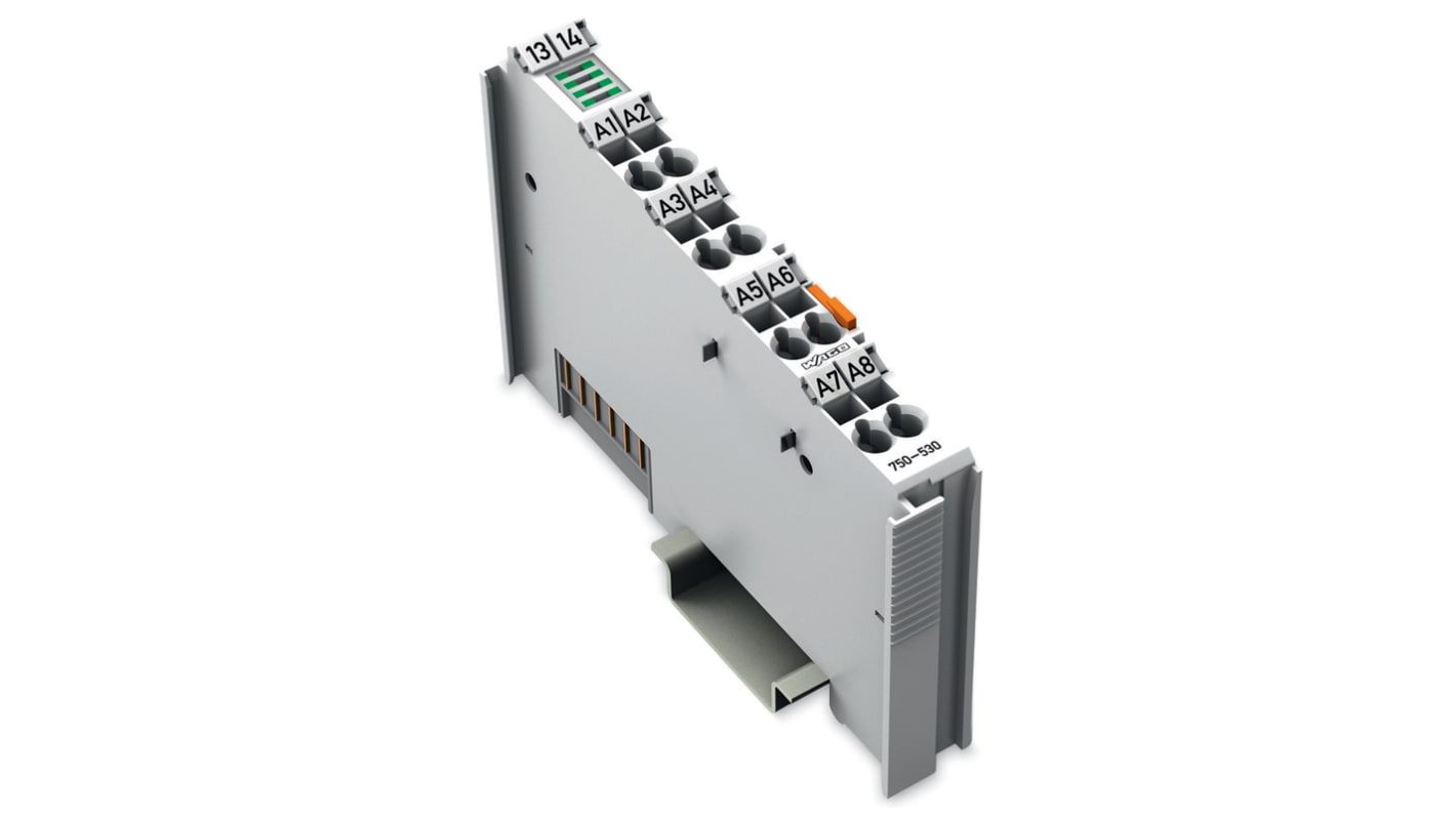 Wago 750 Series PLC I/O Module for Use with Resistance Sensors, 24 V Supply, Transistor Output, 8-Input, Digital Input