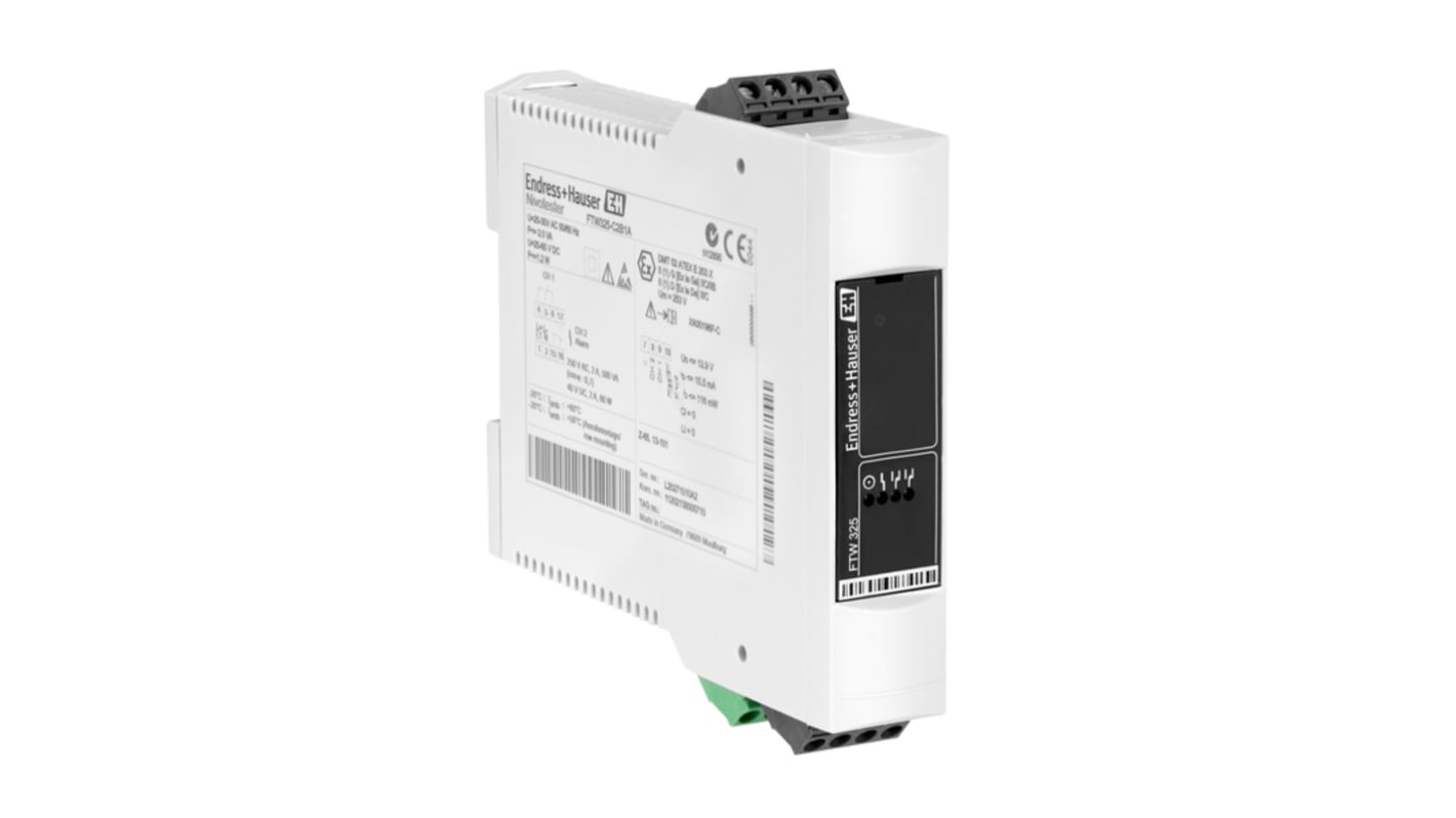 Nivotester FTW325 Series Capacitance Level Sensors, Relay Output, DIN Rail, Polycarbonate Body, ATEX-Rated