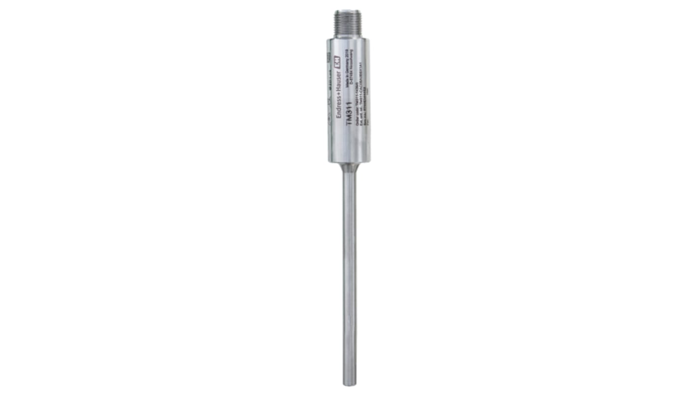 Sensor de temperatura PT100 Endress+Hauser de 4 hilos, sonda: Ø 6mm, long. 30mm, temp. -50°C → +200°C