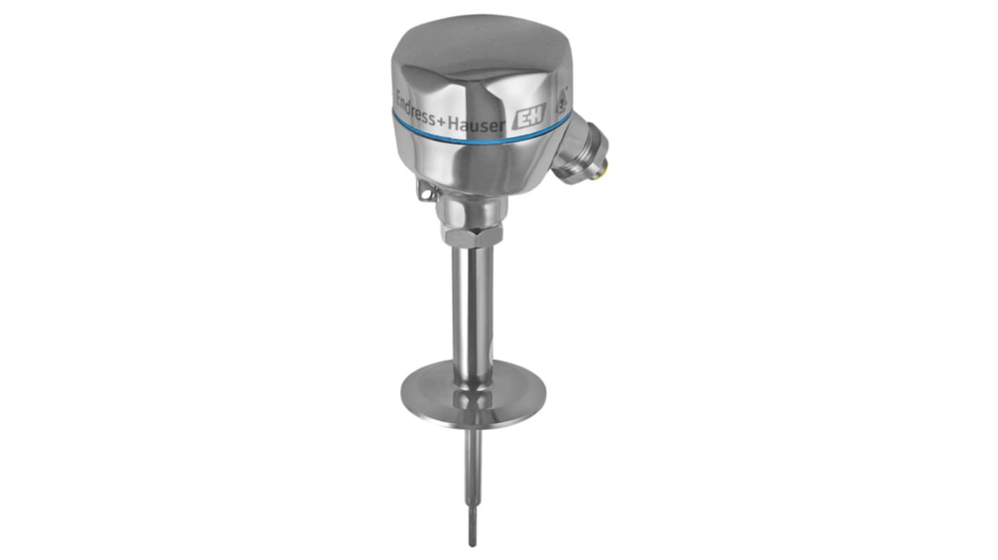 Sensor de temperatura PT100 Endress+Hauser de 4 hilos, sonda: Ø 6mm, long. 120mm, temp. -50°C → +200°C