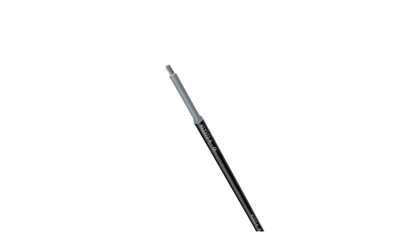 Lapp H1Z2Z2-K Control Cable, 1 Cores, 6 mm², Unscreened, Black Polyolefin Sheath, 10