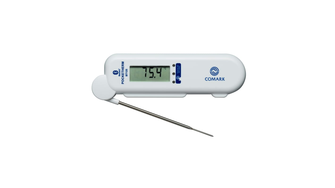 Comark BT125 Pocket Digital Thermometer for Health Care, Pharmaceutical Use, +125°C Max, ±1 °C Accuracy - With UKAS