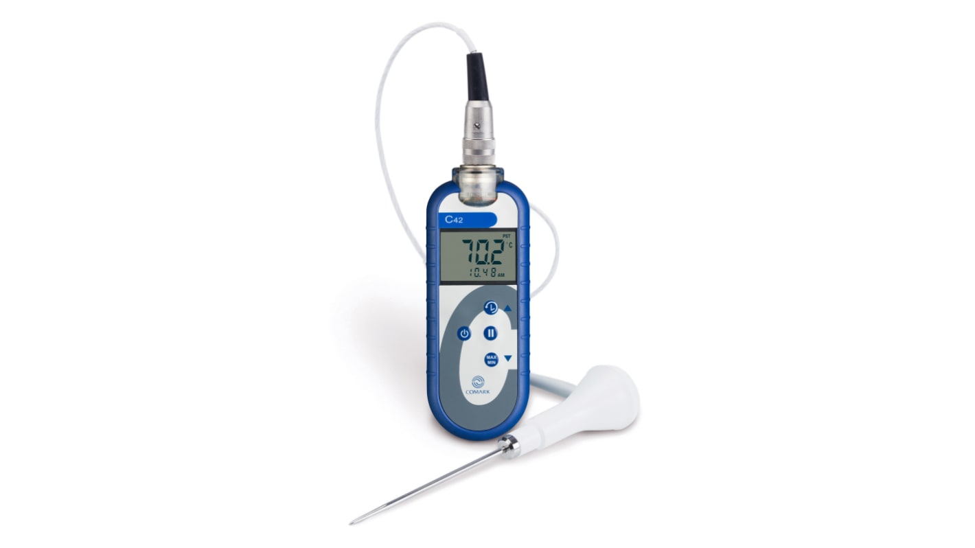 Comark Digital Thermometer, C42/FKit, Thermoelement bis +400°C ±0,2 °C max, Messelement Typ T, , DKD/DAkkS-kalibriert