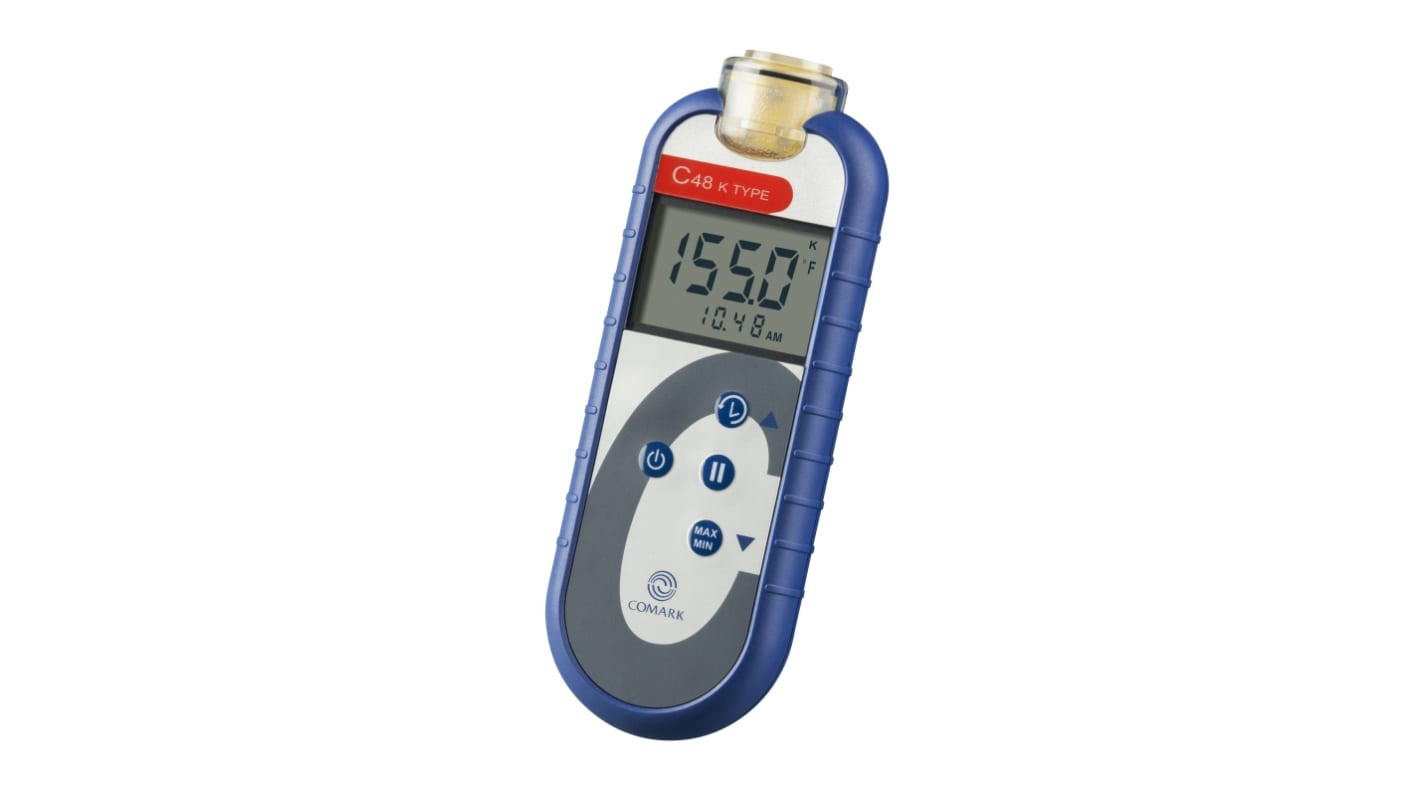 Thermomètre numérique Comark C48C pour K, Etalonné RS